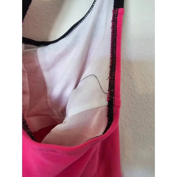 Nike Pink Black Exercise Top M - Picture 4 of 6